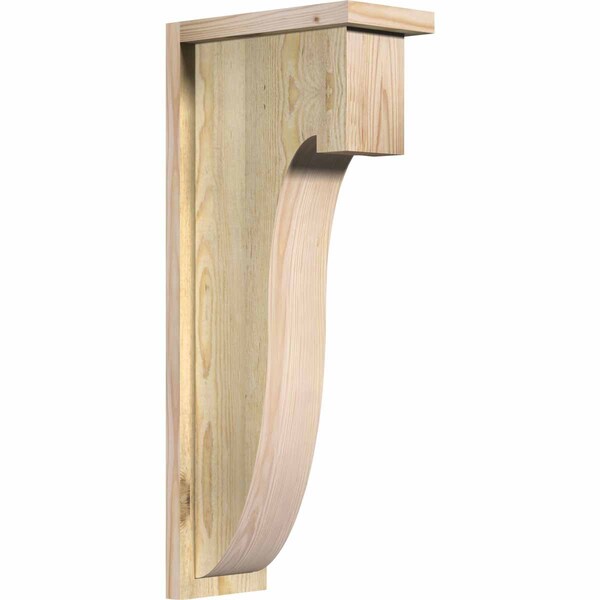 Ekena Millwork Del Monte Rough Sawn Corbel w/Backplate, Douglas Fir, 6"W x 12"D x 28"H COR06X12X28DEL01RDF - main